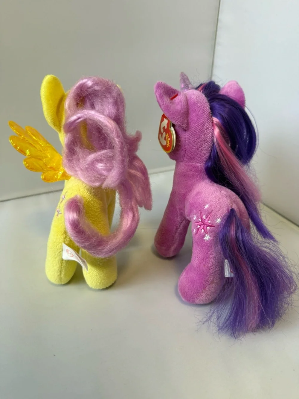 My Little Pony Ty Beanie Baby Lot of 2 - Fluttershy & Twilight Sparkle 2014 - Picture 3 of 12